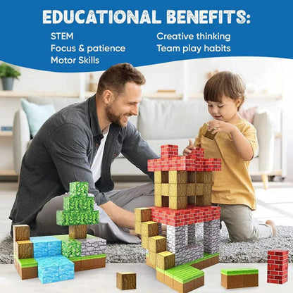 Magnetic Building Blocks - Forest Set